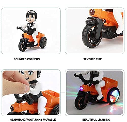 Stunt Bike Tricycle 4D Light and Music Bump And Go
