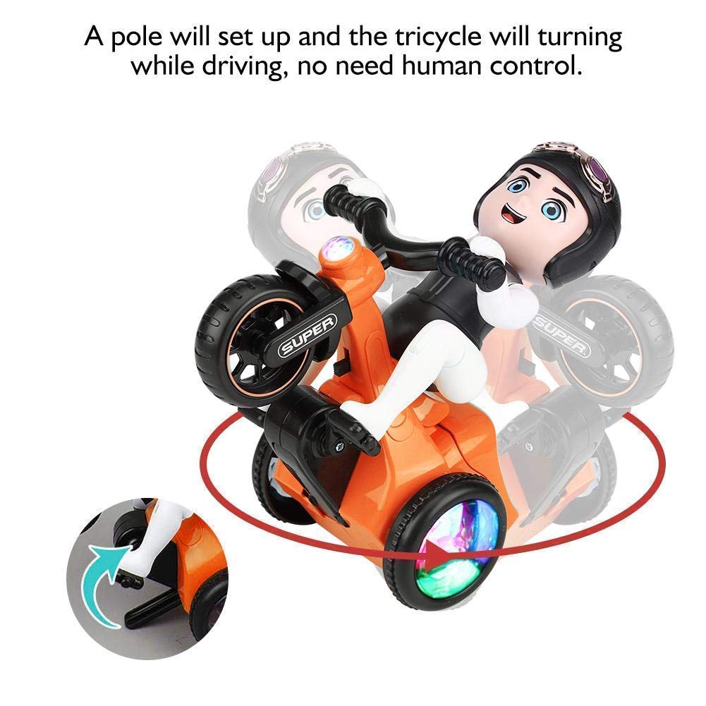 Stunt Bike Tricycle 4D Light and Music Bump And Go