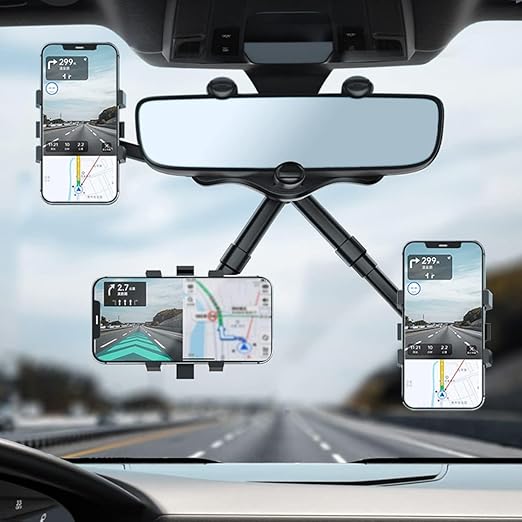 360 Rotatable and Retractable Car Phone Holder