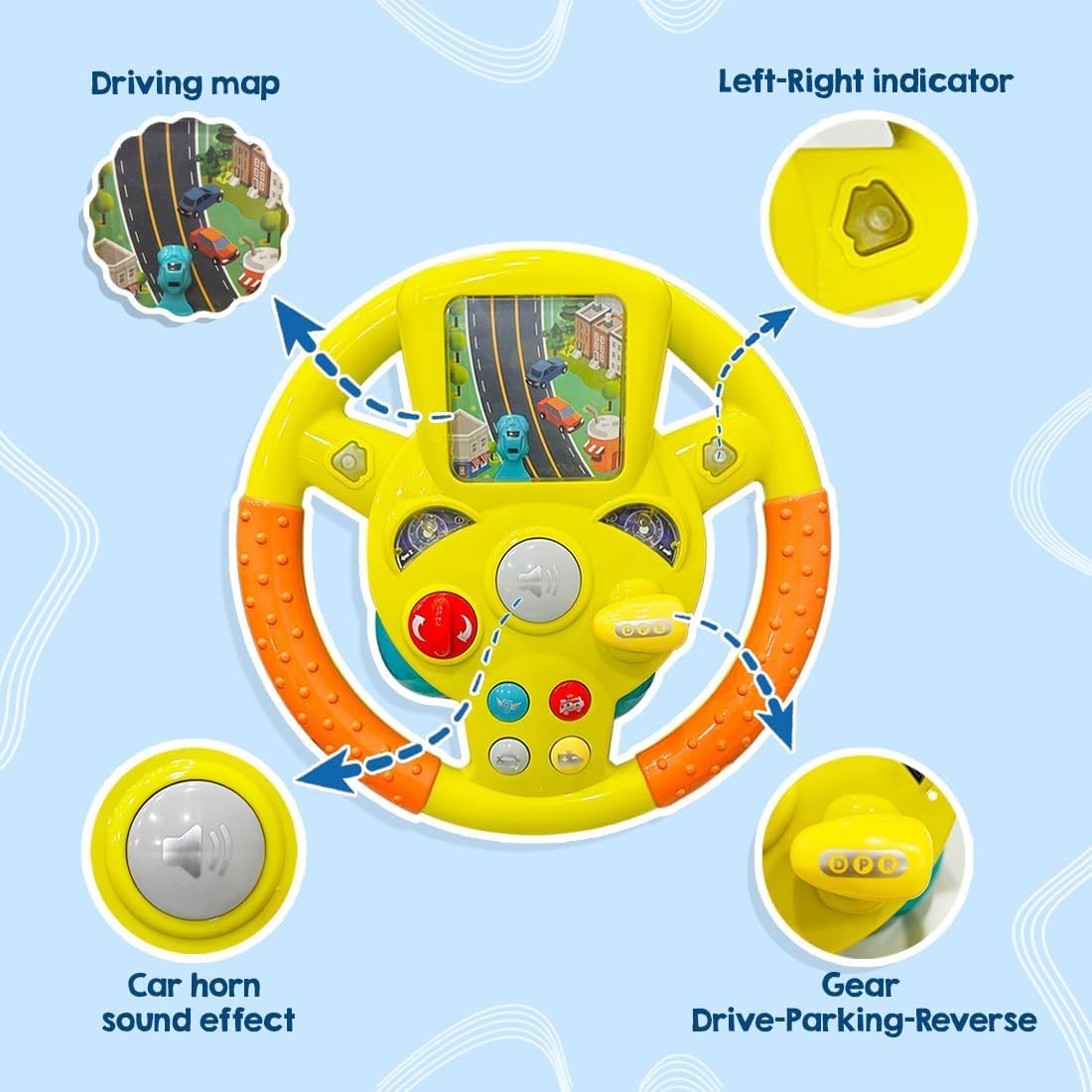 Steering Wheel Toy for Kids